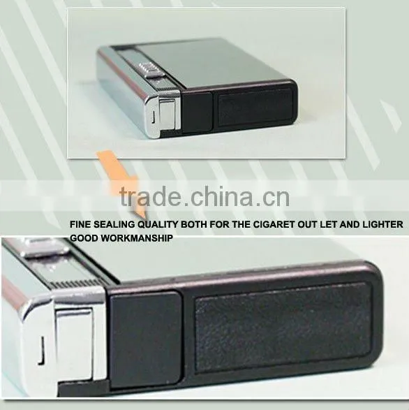 Cigarette Cases smoking box with lighter tobacco box lighter fashion metal cigarette case