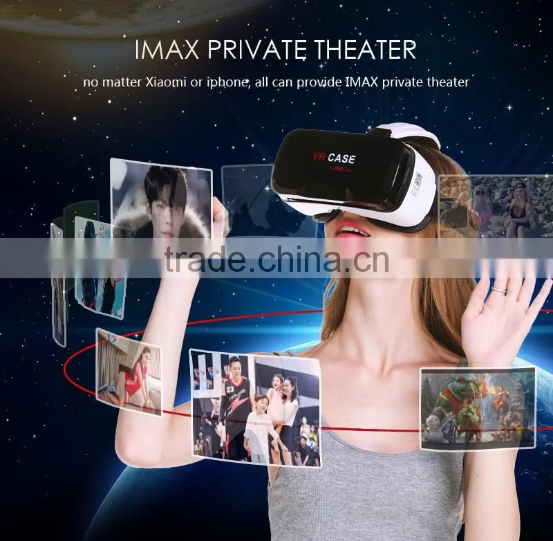 Fashion Design VR CASE 3D Glasses VR CASE 6 th Generation Headset For 3D Movies and Games