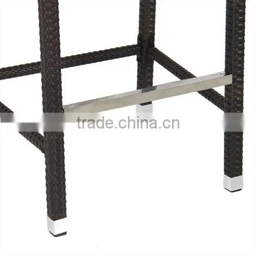 Outdoor Wicker Barstool All Weather Brown Patio Furniture New Bar Stools