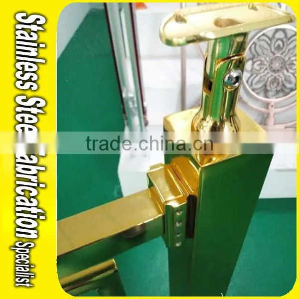 Modern Decorative Bronze Color Integral Aluminum Stair Railing