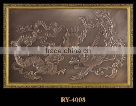 Customed Design Luxury Antique Aluminum Wall Mural Decoration