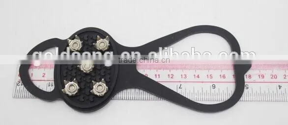 Five teeth Rain and snow weather or leisure fishing anti-skid silicone crampon