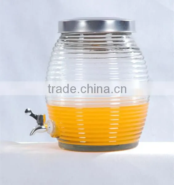 12L glass huge jar with tap PJ30