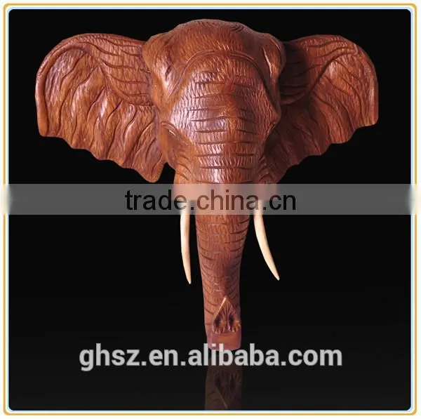European style wall decor resin wall-mounted elephant head for sale
