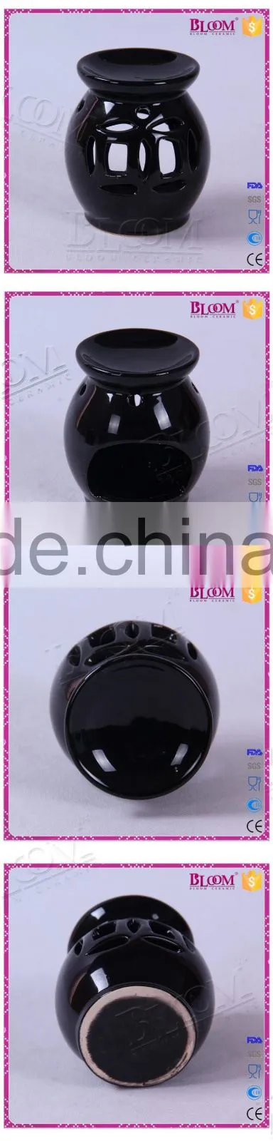 modern desgin ceramic black wholesale oil burners