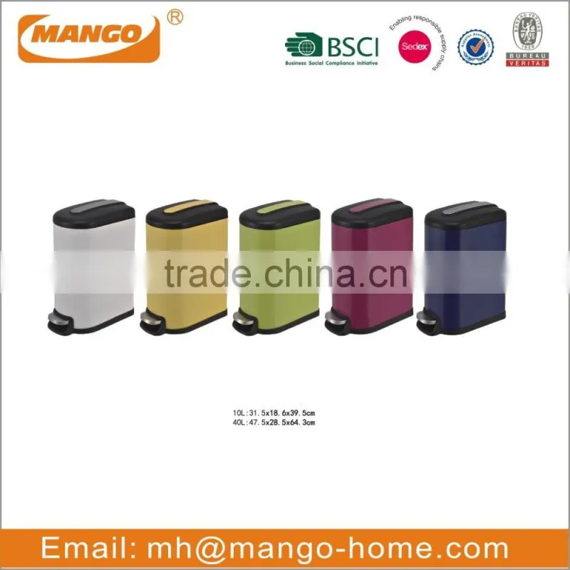 Oval Stainless Steel Garbage Can