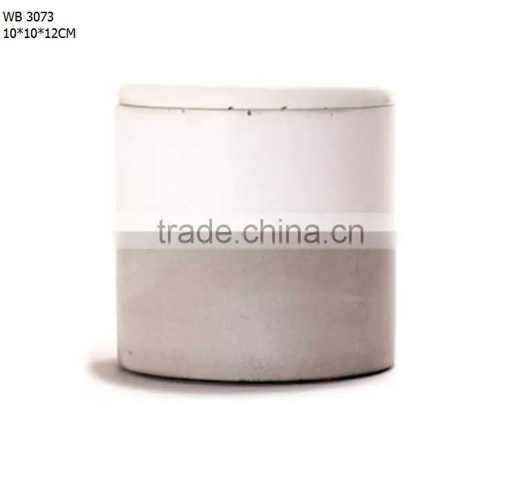 Cement toothbrush holder single minimalist square toothbrush holder