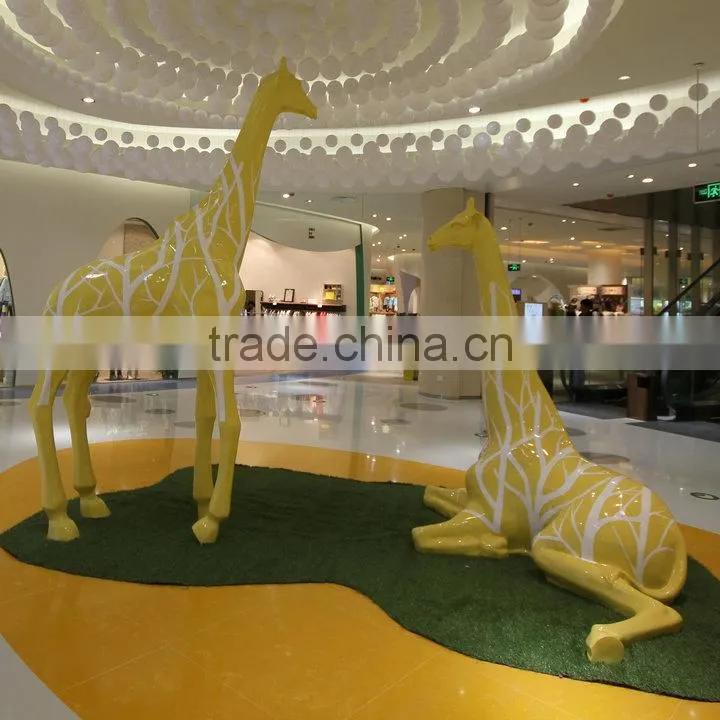 Life size giraffe sculpture
