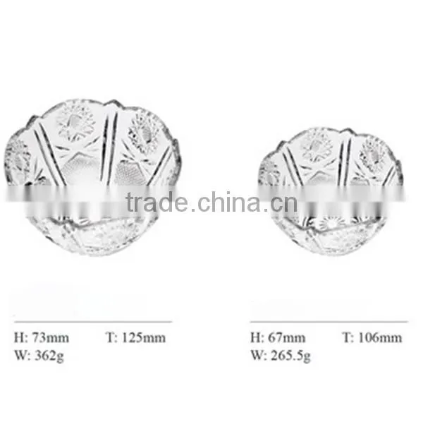 2014 fashion clear glass punch bowl painted glass bowl