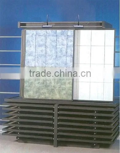 2016 hot sale unique hanging tile display rack