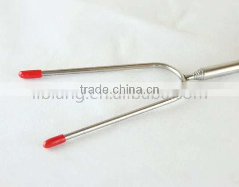 New design telescopic bbq fork with colorful handle