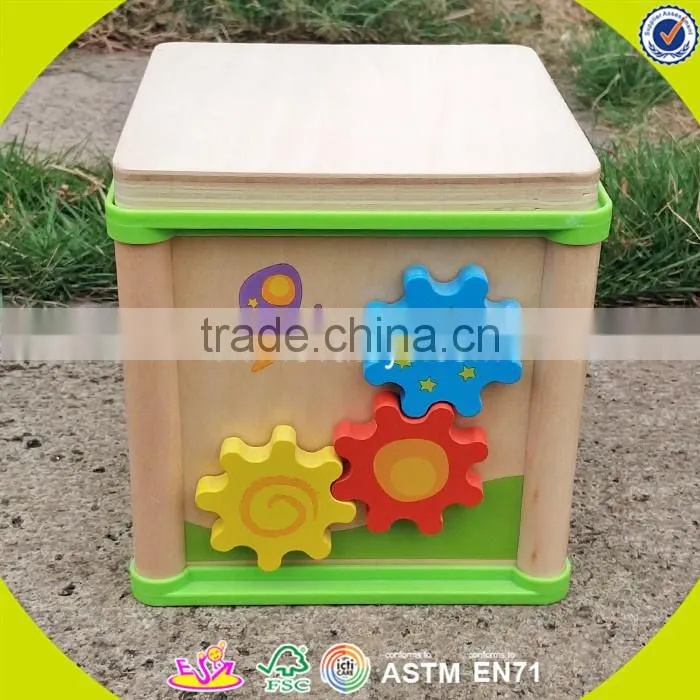 2017 wholesale baby wooden play cube newest kids wooden play cube fashion children wooden play cube W11B122