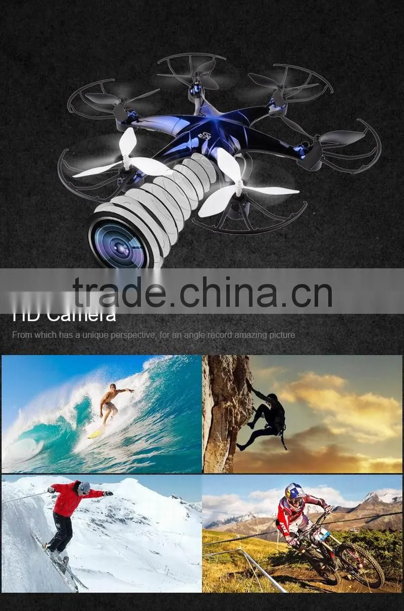 5.8G 4CH RC FPV Real-time LCD Screen Hexrcopter drone with HD camera altitude hold mode
