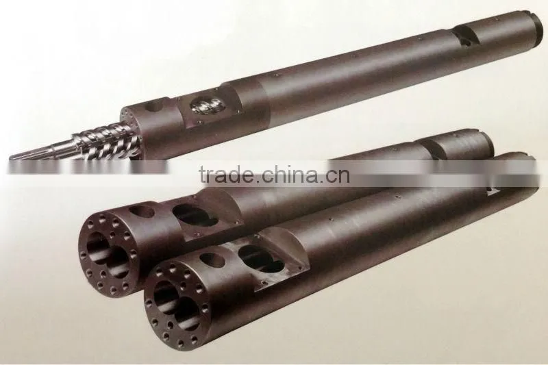 Parallel twin screw and barrel for Cincinnati,Krausmaffei,Liansu,Maplan,Weber extruders