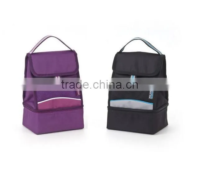 Nylon Promotional Outdoor Cans Wine Lunch Insulated Cooler Bag