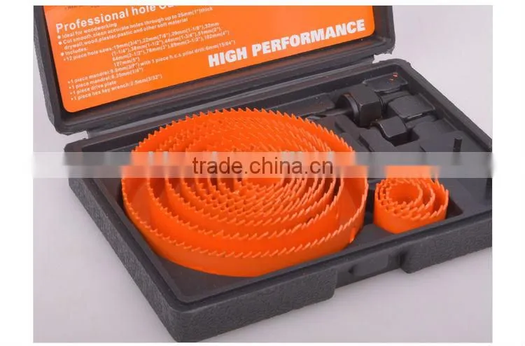 16 PCS Wood hole saw set