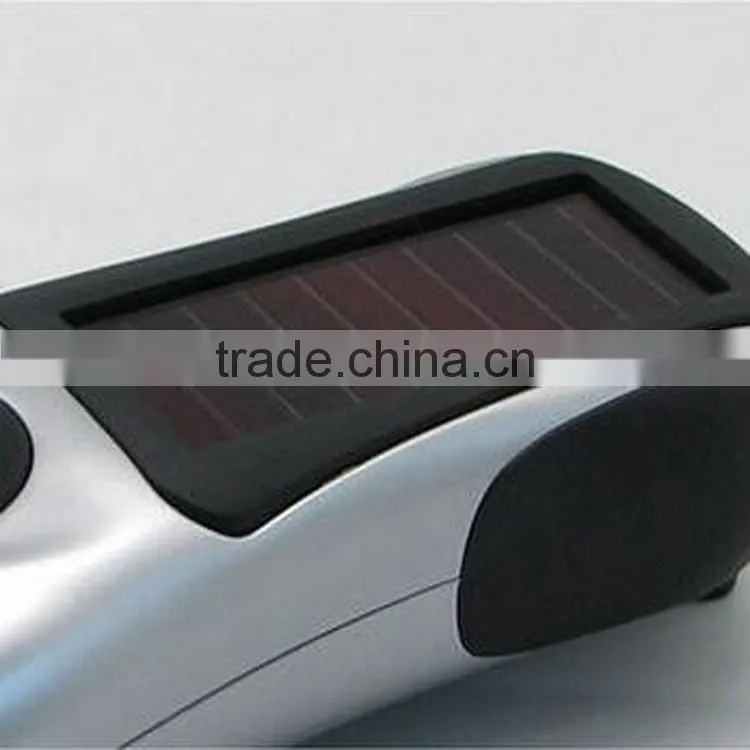 Cheap Oem Multi function mini solar and dynamo 3 LED Emergency flashlight
