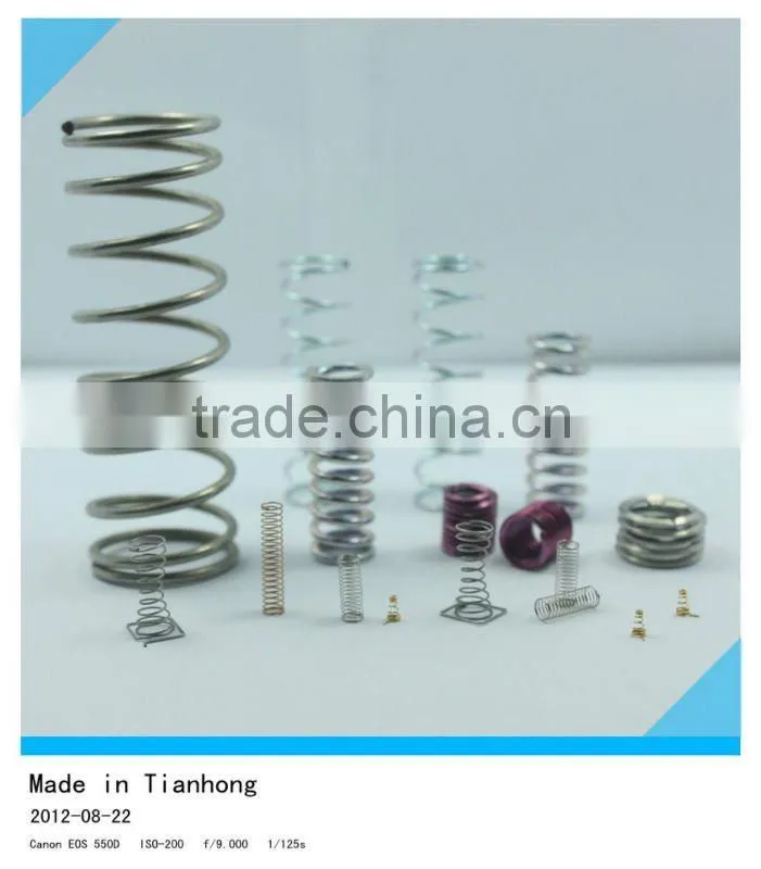Compression springs with irregular diameters