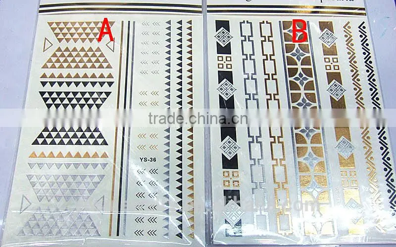 T001-018 Fashion Body Art Removable Waterproof Temporary Tattoo