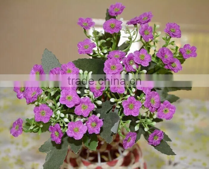 Silk flower bouquet, artificial silk bunch,decorative artificial flower