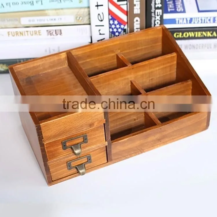 Trendy superior colorful exquisite jewelry organizer keepsake durable storage wood box