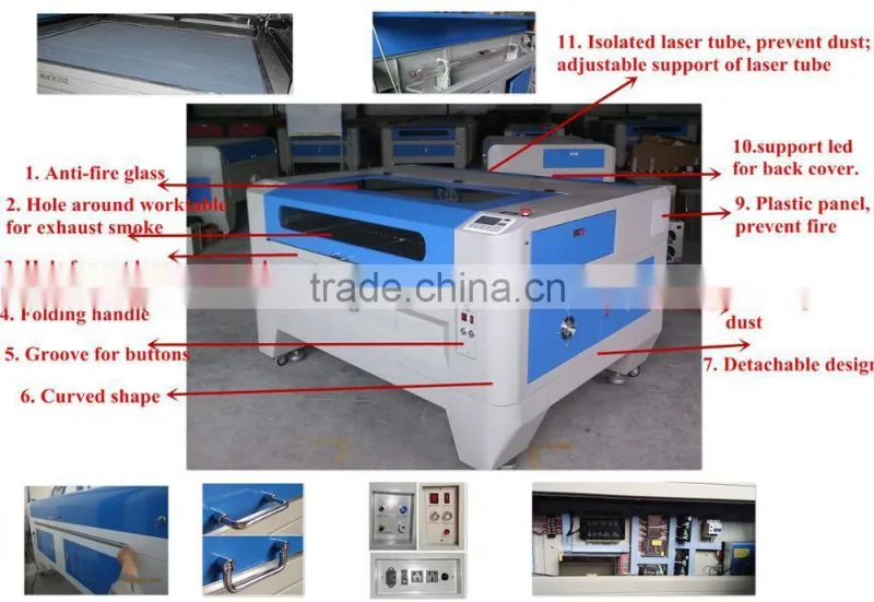 Acrylic cnc laser engraving and cutting machine 1300mm*900mm