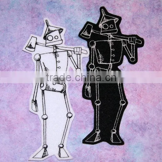 Custom high quality embroidered creative skulls patch for clothes embroidery patch made in china choose size/color