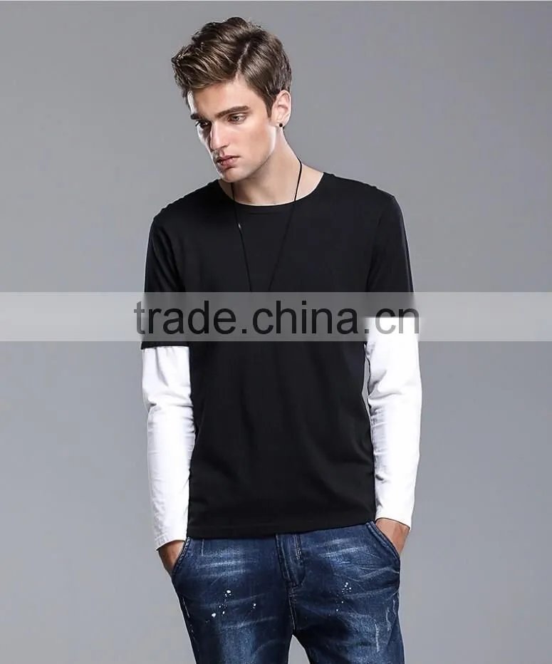 wholesale short and long sleeve o-neck t-shirt for men