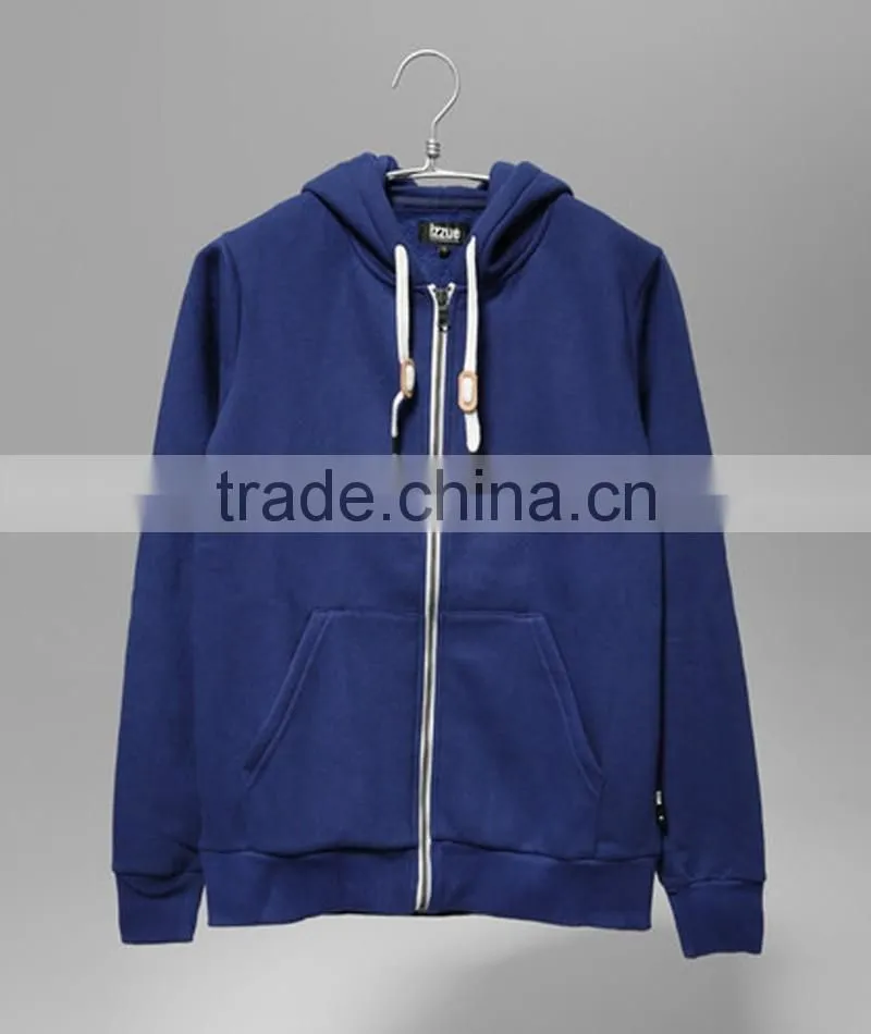Men's blank hoodies fleece zipper hoodies mens gym hoodies