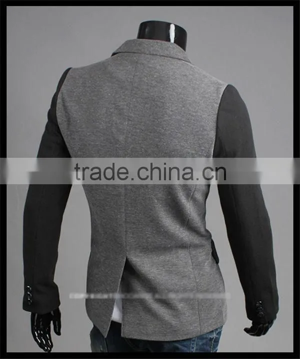 fashion korea style spring casual one button slim tuxedo blazer