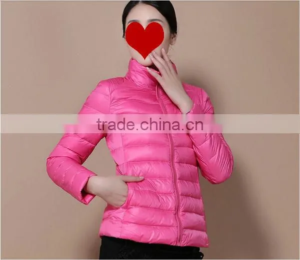 2016 winter new fashion women short down jackets cotton padded coats