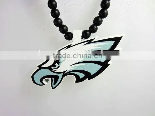 High quality hip hop Eagle good wood acrylic necklace