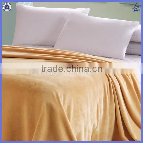woven fleece flannel blanket/baby soft thick fleece blanket