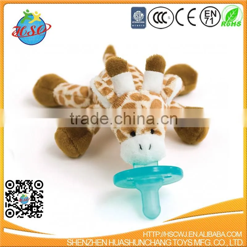 Soft Plush Universal Pacifier Holder Lion Animal Toy for Baby Infant