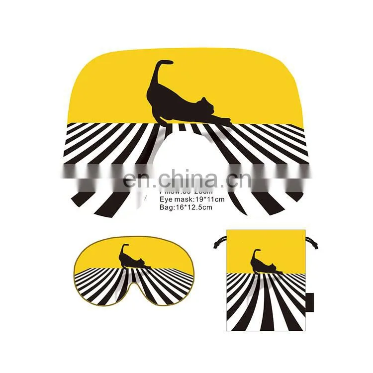Wholesale travel kit for airline include inflatable pillow and eyemask