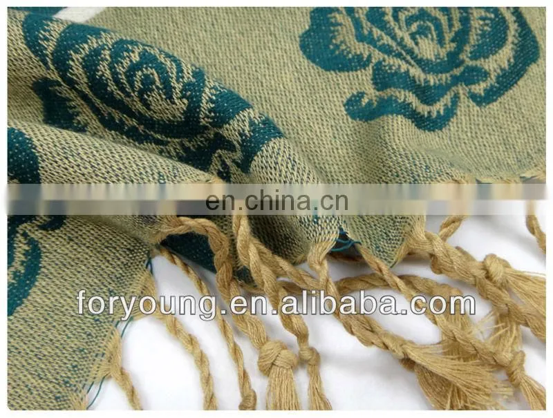 woven rose scarf