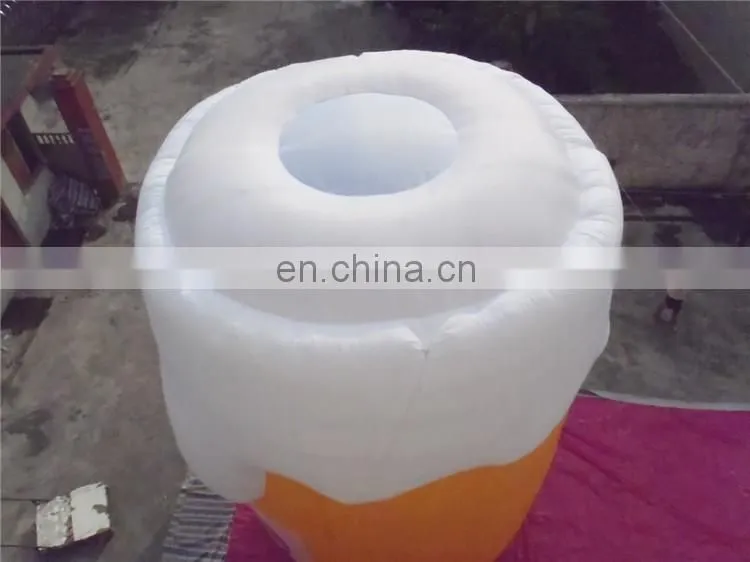 2017 Advertising Giant inflatable promotional beer cup, giant inflatable beer mug for promotion
