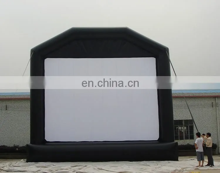 Big Durable PVC Tarpaulin Outdoor Inflatable Movie Screen / Inflatable TV Screen For Sale