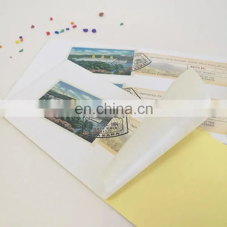 China factory wholesale Custom Removable tourism entrance ticket self adhesive sticker for traveler mailing