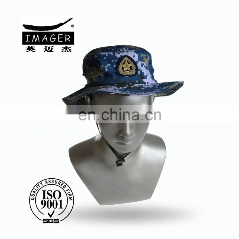 Plain Style Good Quality Customized Chief Fire Marshal Cap With Gauze