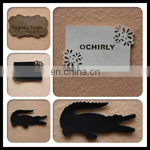 custom leather label, jeans label, PU label