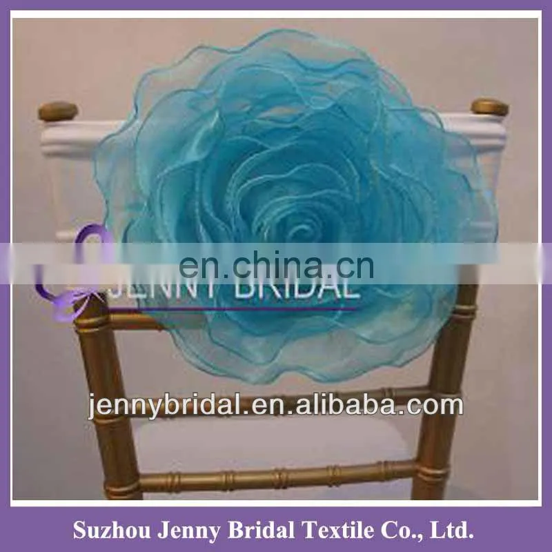 FL029A artificial organza purple wedding rose flower
