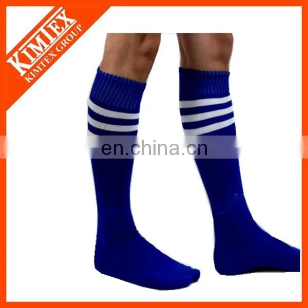 Football custom over knee ankle stripped sport socks