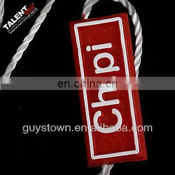 custom private brand garment price swing tag string seal tag