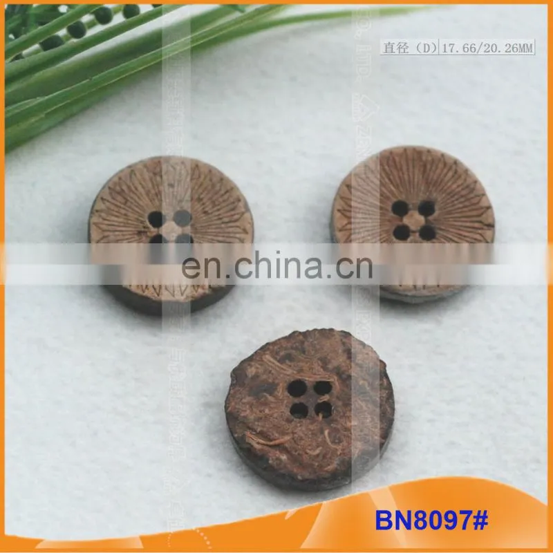 Natural Coconut Buttons for Garment BN8097