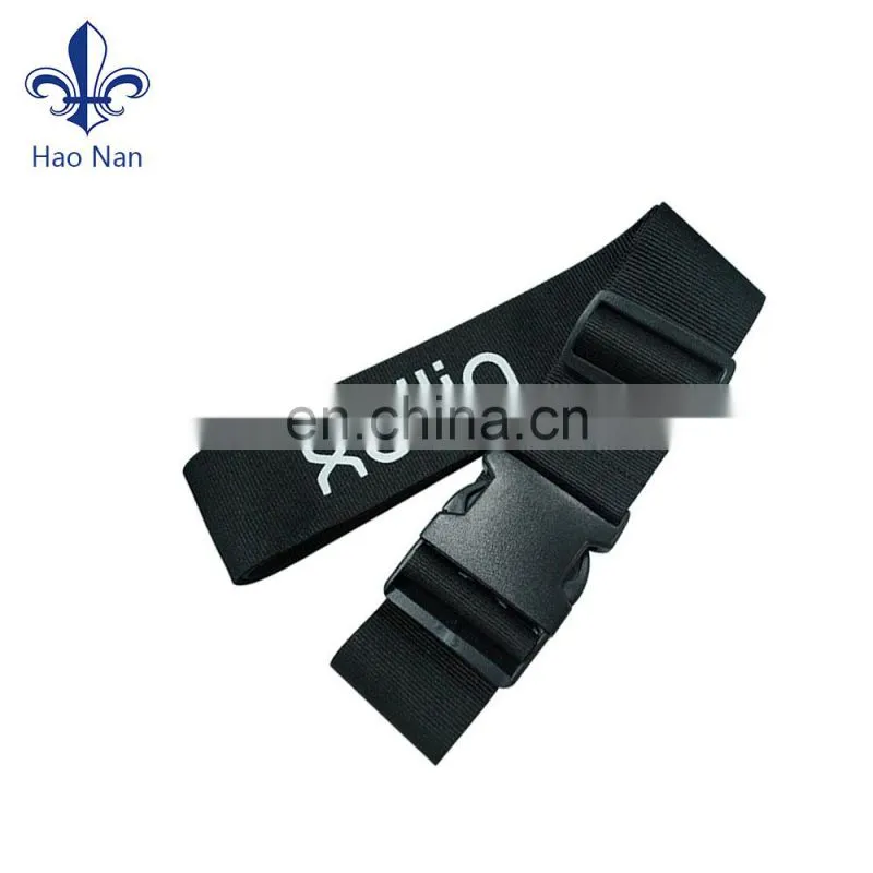 Cheap personalized embroidered luggage strap with custom logo