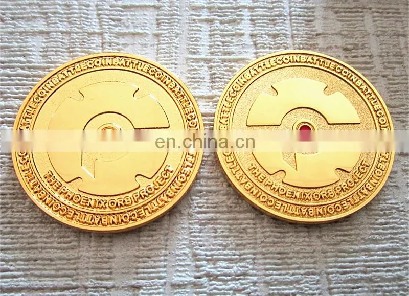China factory enamel metal coin with coin capsules