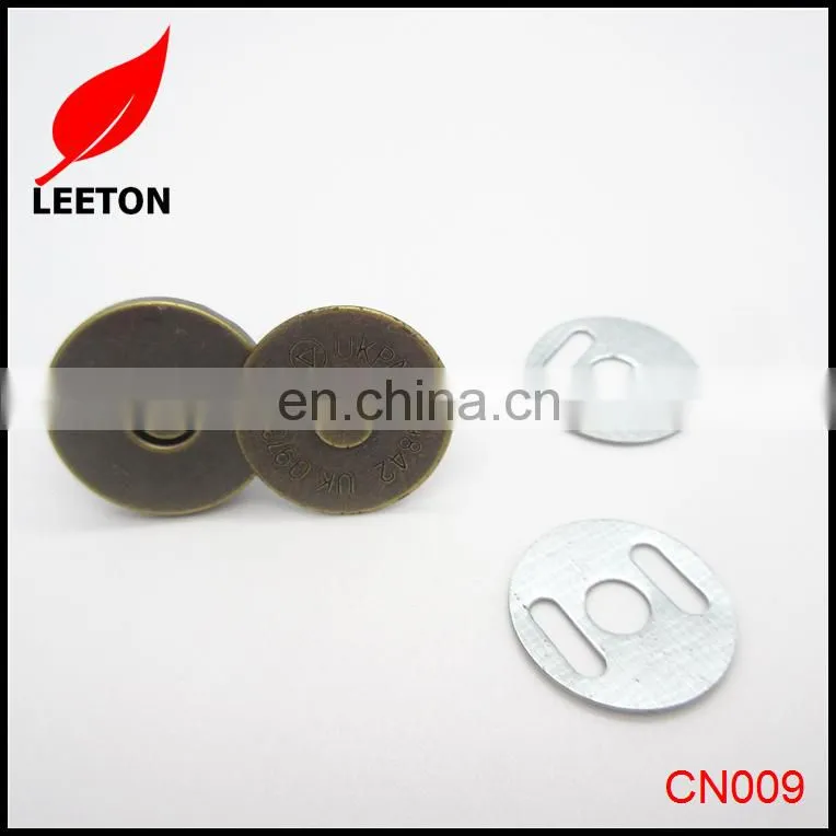 China supply 18mm anti-brass thin magnetic snap button