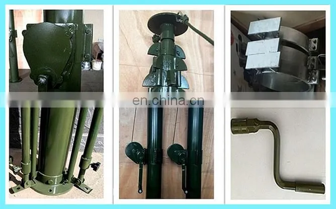 hand lifting manual winch telescopic antenna electric pneumatic motorized pump for trailer lighting telecommunication mast tower