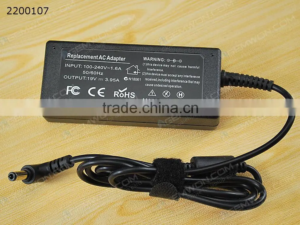 High Copy Laptop AC Power adapter for HP 19V 3.95A 5.5*2.5mm 75W